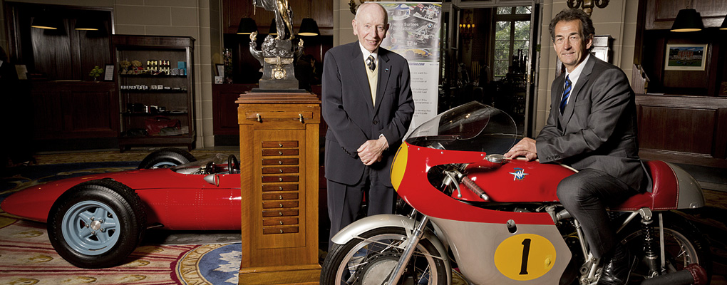 John Surtess with Segrave Trophy